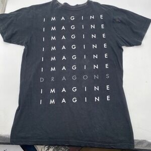 Imagine Dragons Shirt Small Black Concert‎ Tour Double Sided Band SEE PICS Shows